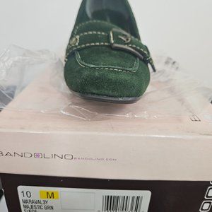 Green Suede Heels from Bandolino